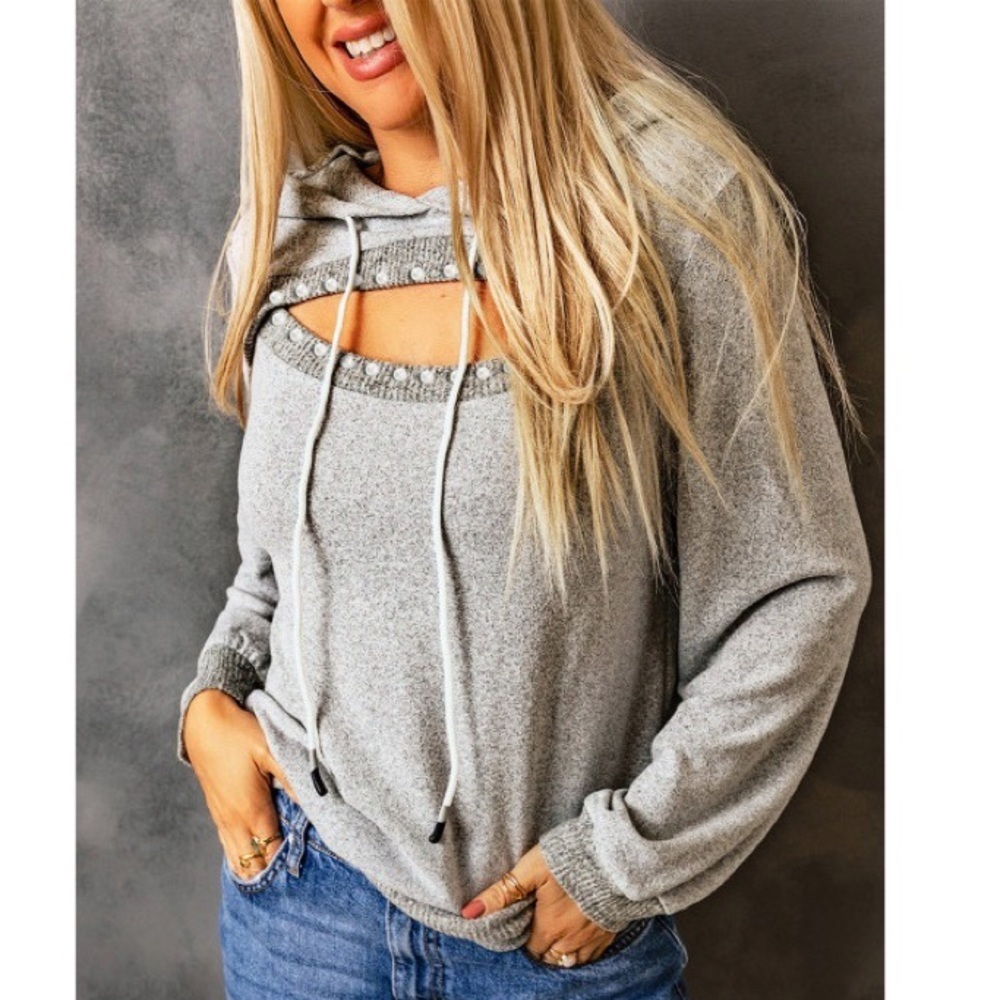 LAST 1! Just So You Know Cut Out Hoodie